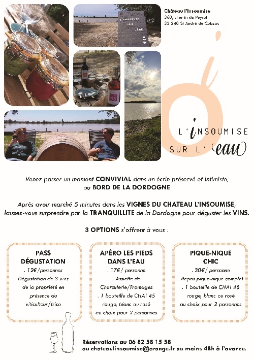 L'insoumise sur l'Eau, a dining experience.